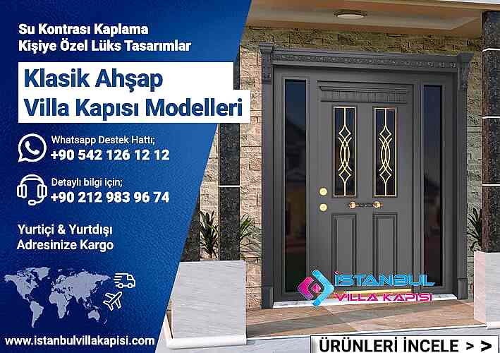 İstanbul Villa Kapısı Modelleri Fiyatları 671 3 Istanbul Villa Kapısı Klasik Modern Villa Kapıları Dış Etkenlere Dayanıklı Kompozit Villa Kapısı Kopya